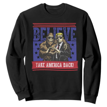 Funny Believe Bigfoot Trump Sweatshirt Take America Back TS09