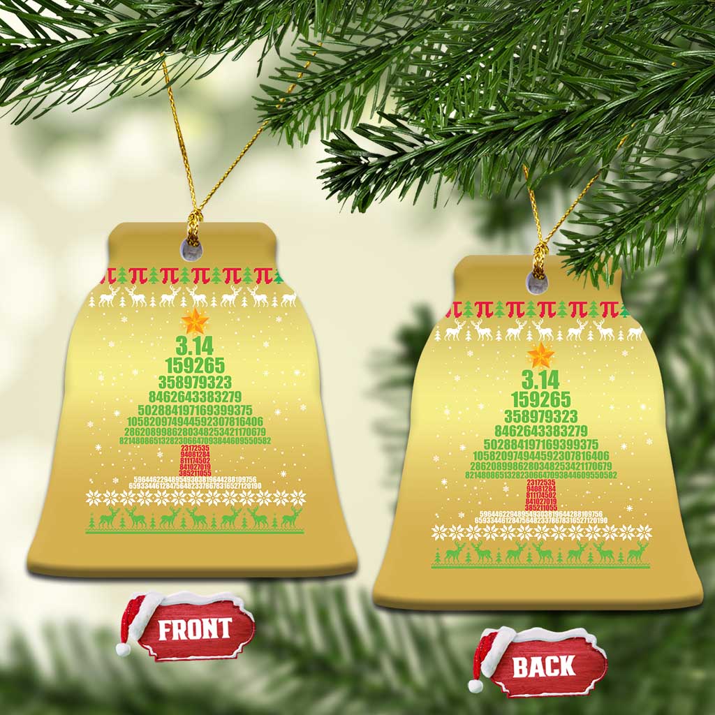 Funny Xmas Math Christmas Ornament 3.14 Pi Christmas Tree TS09