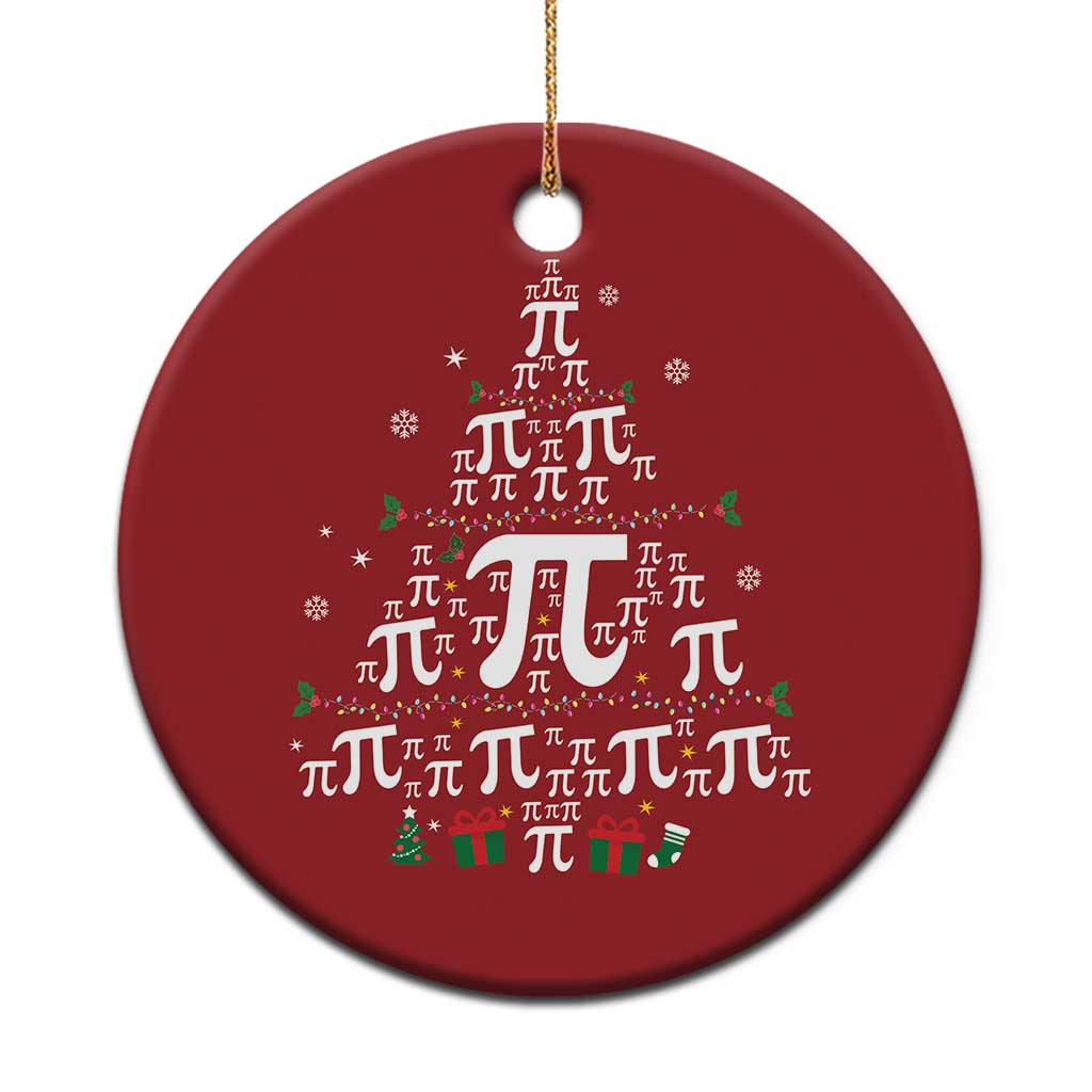 Funny Xmas Math Teacher Christmas Ornament Pi Christmas Tree TS09