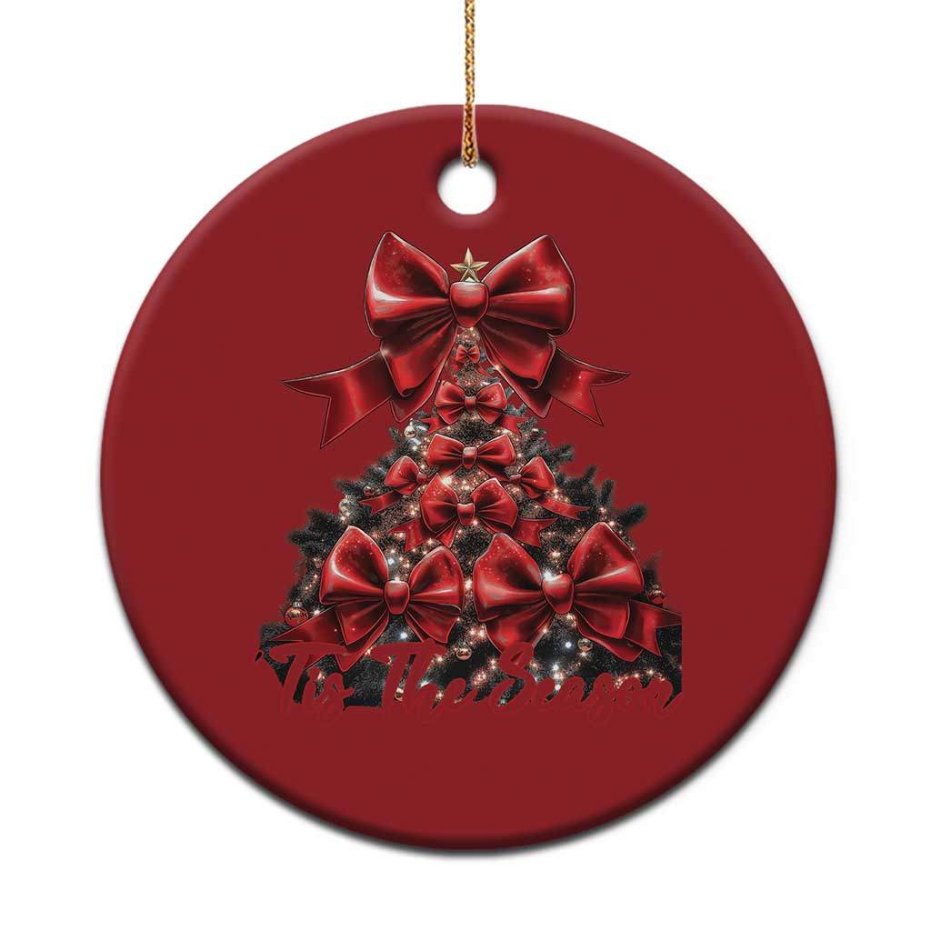 Christmas Tree Coquette Tis The Season Christmas Ornament TS09