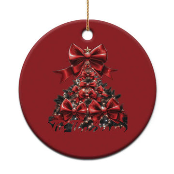 Christmas Tree Coquette Tis The Season Christmas Ornament TS09