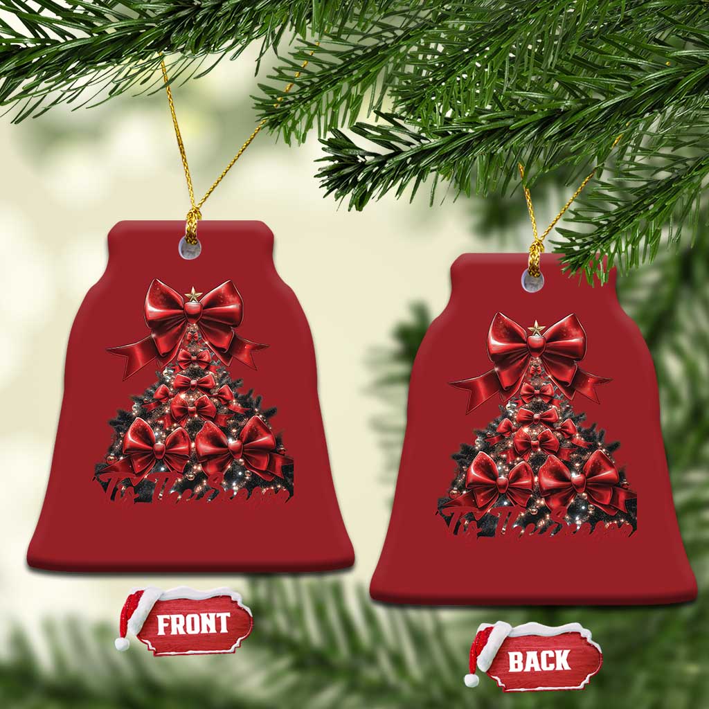 Christmas Tree Coquette Tis The Season Christmas Ornament TS09