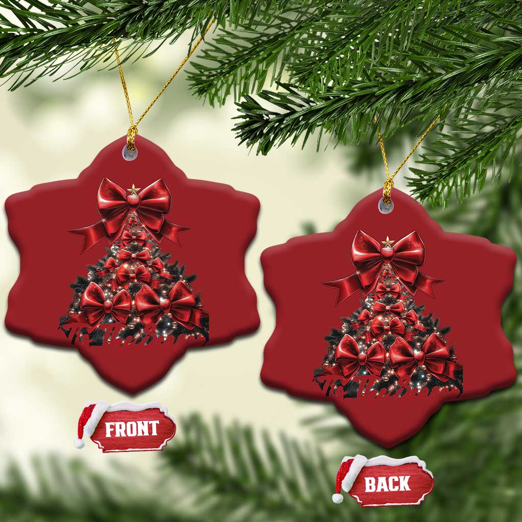 Christmas Tree Coquette Tis The Season Christmas Ornament TS09