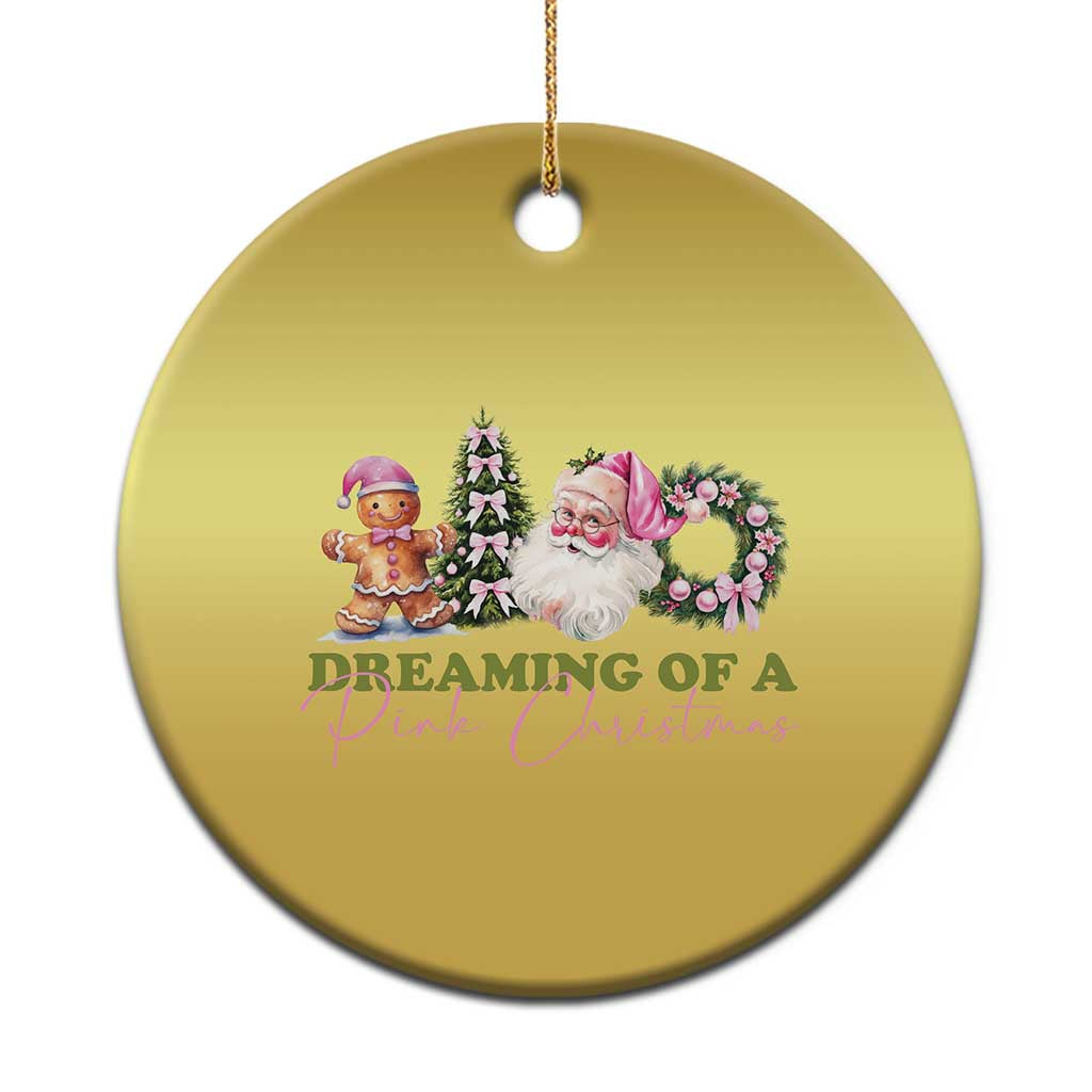 Dreaming Of A Pink Xmas Christmas Ornament TS09