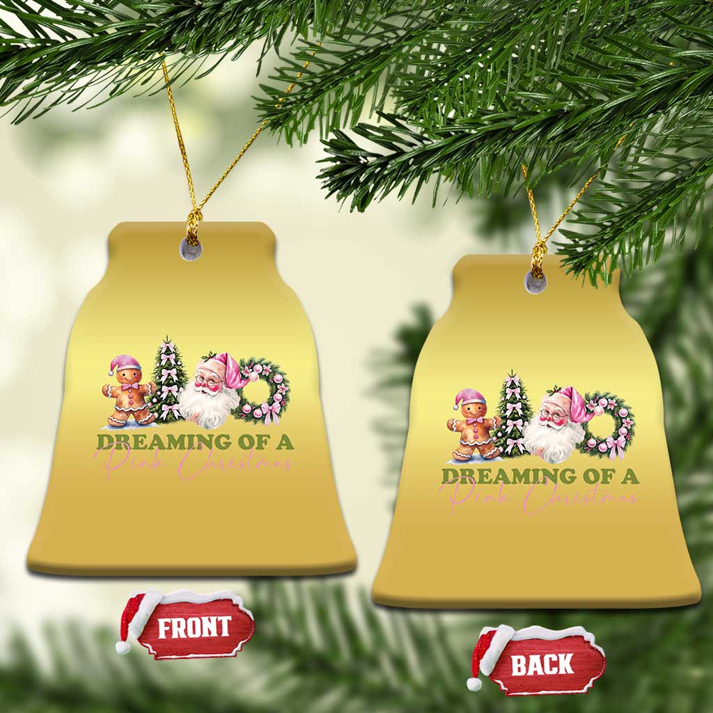 Dreaming Of A Pink Xmas Christmas Ornament TS09