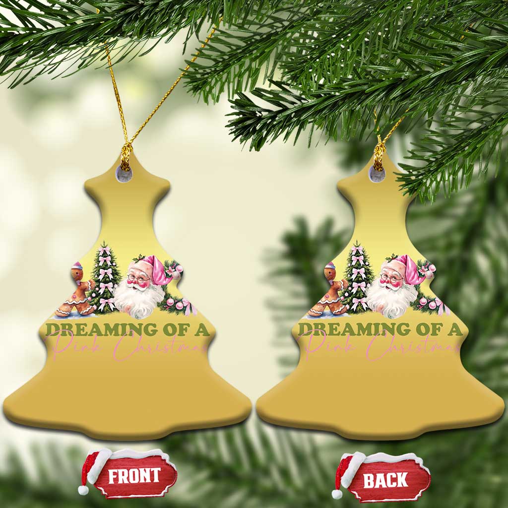 Dreaming Of A Pink Xmas Christmas Ornament TS09