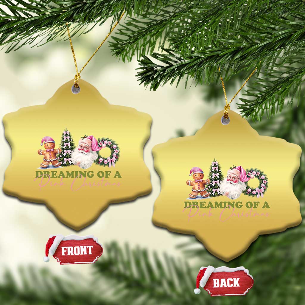 Dreaming Of A Pink Xmas Christmas Ornament TS09