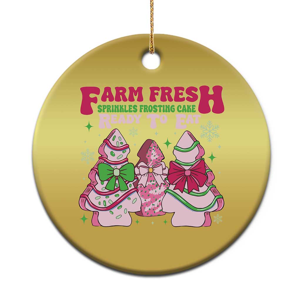 Farm Fresh Christmas Tree Cakes Coquette Christmas Ornament TS09