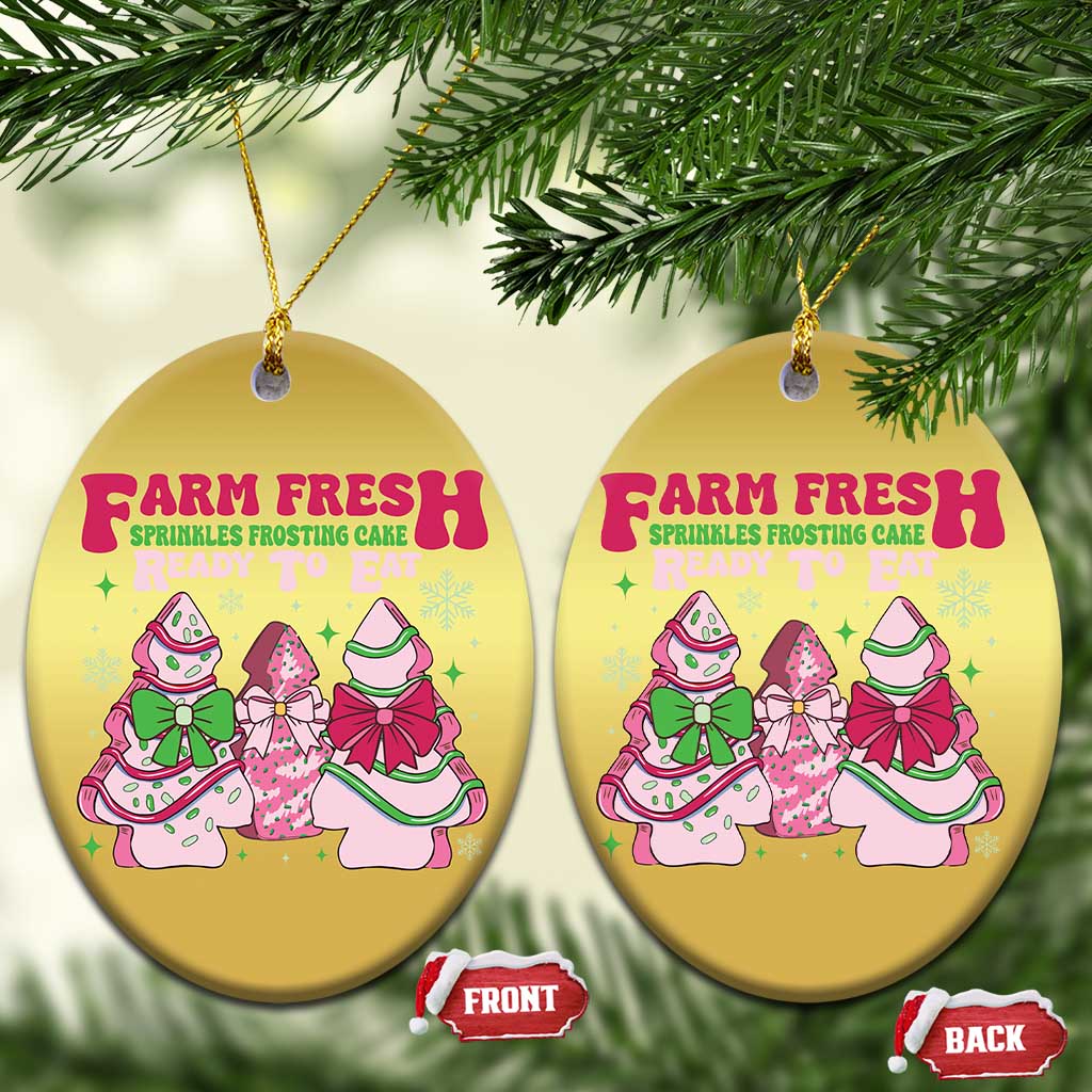 Farm Fresh Christmas Tree Cakes Coquette Christmas Ornament TS09
