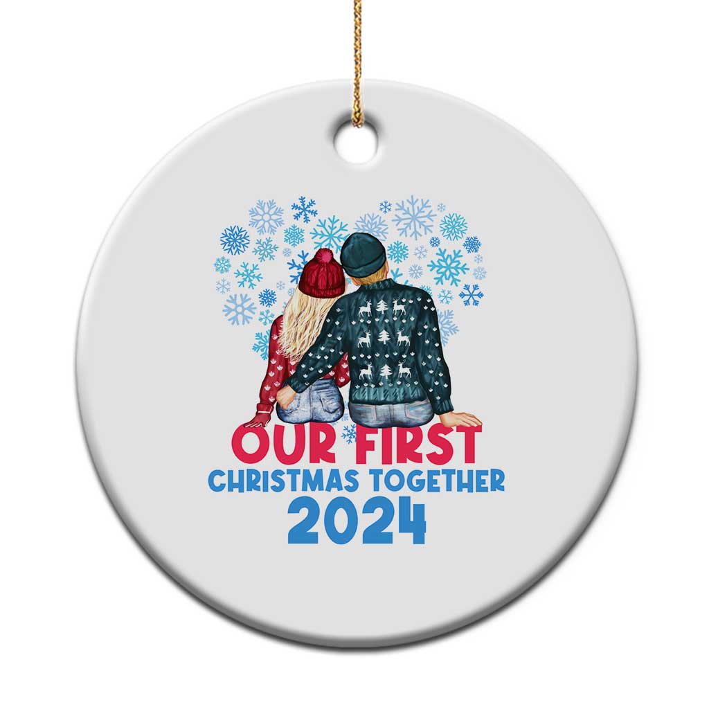 Our First Christmas Together 2024 Christmas Ornament TS09