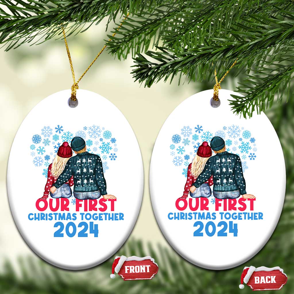 Our First Christmas Together 2024 Christmas Ornament TS09