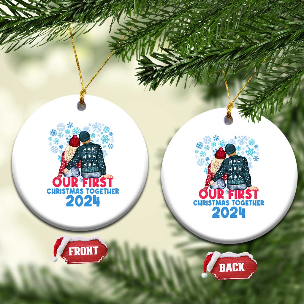 Our First Christmas Together 2024 Christmas Ornament TS09