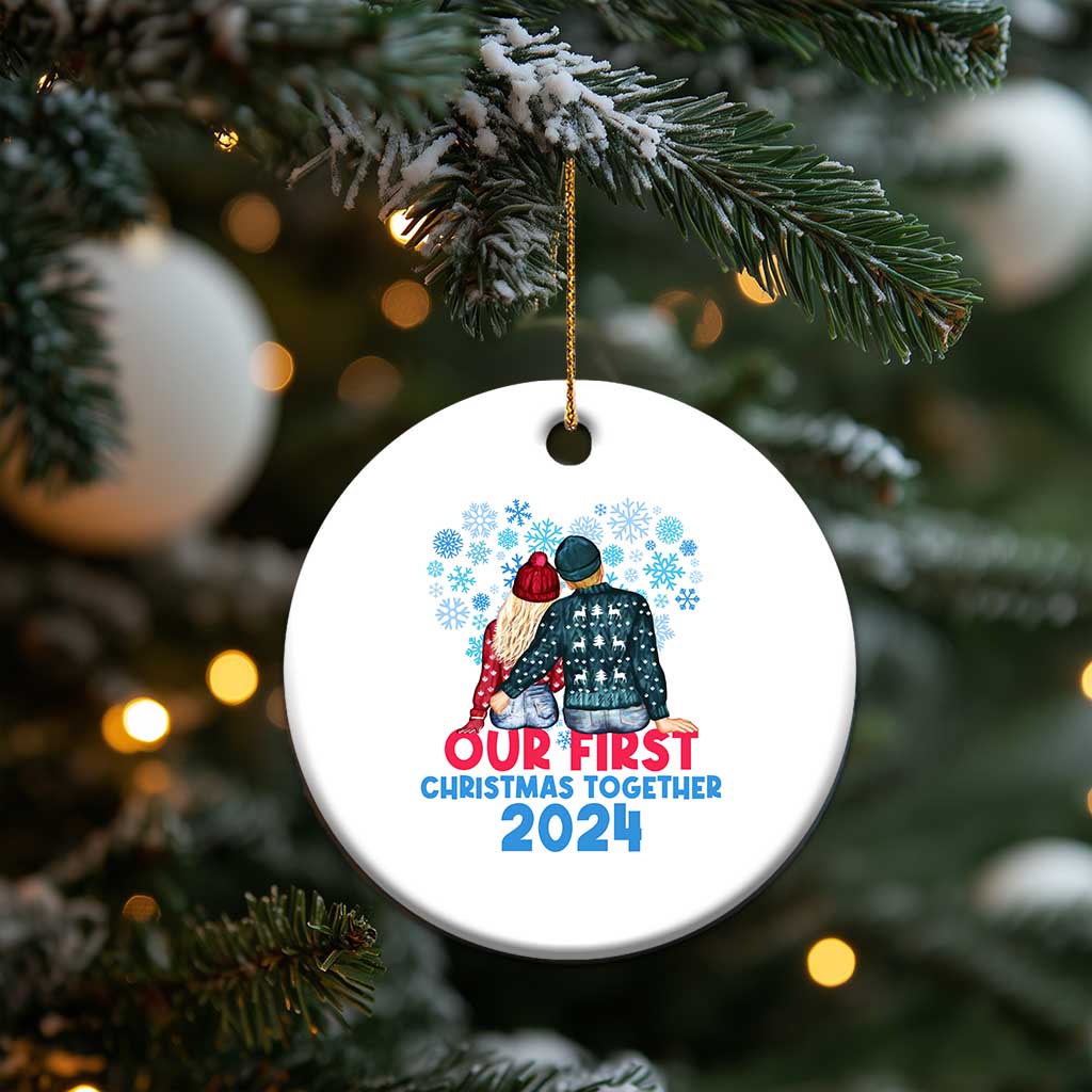 Our First Christmas Together 2024 Christmas Ornament TS09