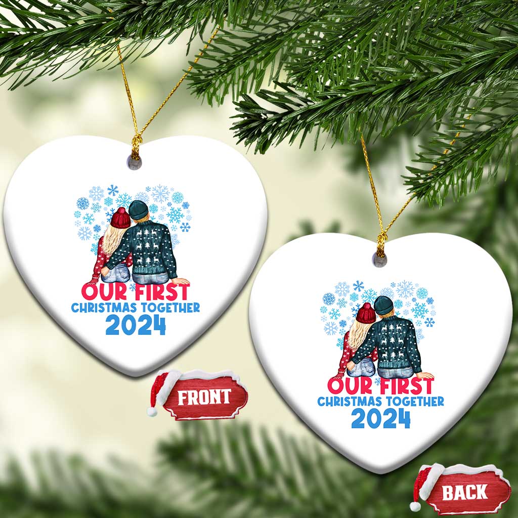 Our First Christmas Together 2024 Christmas Ornament TS09