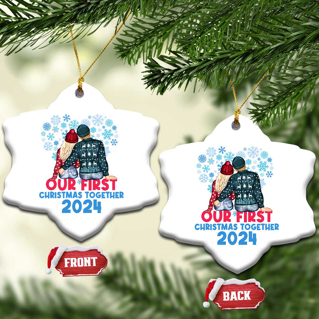 Our First Christmas Together 2024 Christmas Ornament TS09