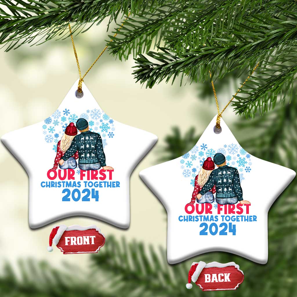 Our First Christmas Together 2024 Christmas Ornament TS09