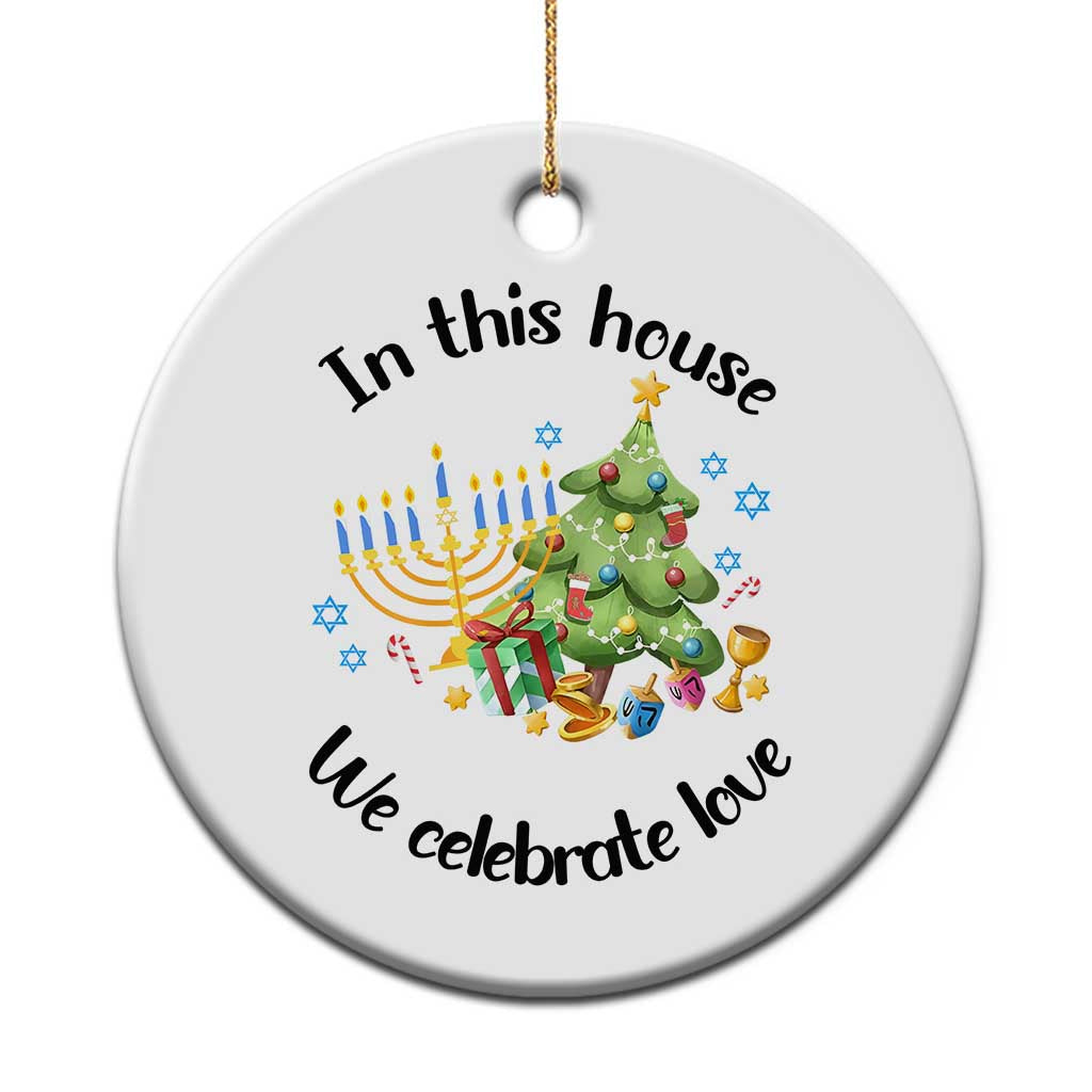 Xmas Hanukkah Gifts Christmas Ornament Happy Chrismukkah Jewish Holiday Christmas Spiritual Gifts 2024 TS10