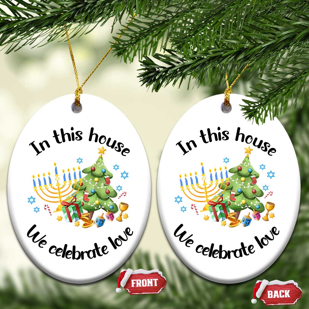 Xmas Hanukkah Gifts Christmas Ornament Happy Chrismukkah Jewish Holiday Christmas Spiritual Gifts 2024 TS10