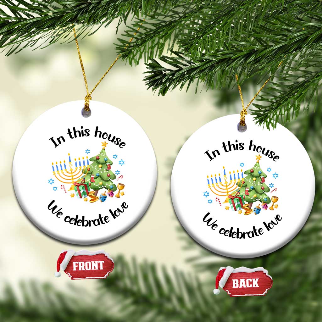 Xmas Hanukkah Gifts Christmas Ornament Happy Chrismukkah Jewish Holiday Christmas Spiritual Gifts 2024 TS10