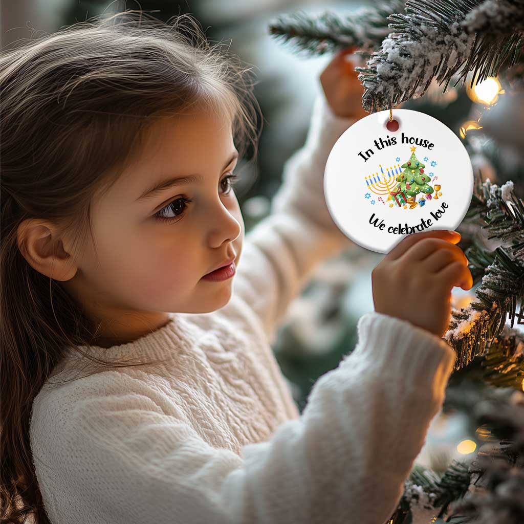 Xmas Hanukkah Gifts Christmas Ornament Happy Chrismukkah Jewish Holiday Christmas Spiritual Gifts 2024 TS10