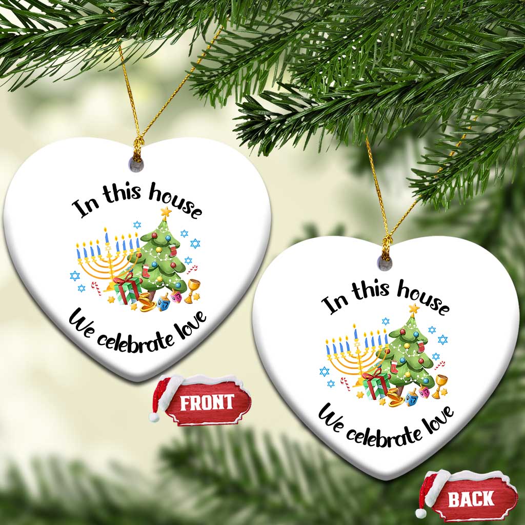 Xmas Hanukkah Gifts Christmas Ornament Happy Chrismukkah Jewish Holiday Christmas Spiritual Gifts 2024 TS10