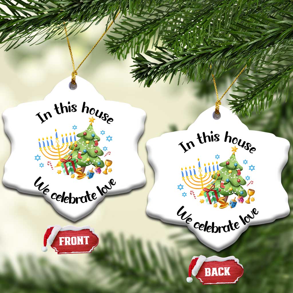 Xmas Hanukkah Gifts Christmas Ornament Happy Chrismukkah Jewish Holiday Christmas Spiritual Gifts 2024 TS10