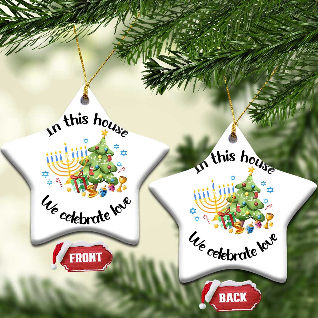 Xmas Hanukkah Gifts Christmas Ornament Happy Chrismukkah Jewish Holiday Christmas Spiritual Gifts 2024 TS10