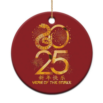 Lunar New Year 2025 Christmas Ornament Chinese Year Of The Snake Red Decor for Luck TS10