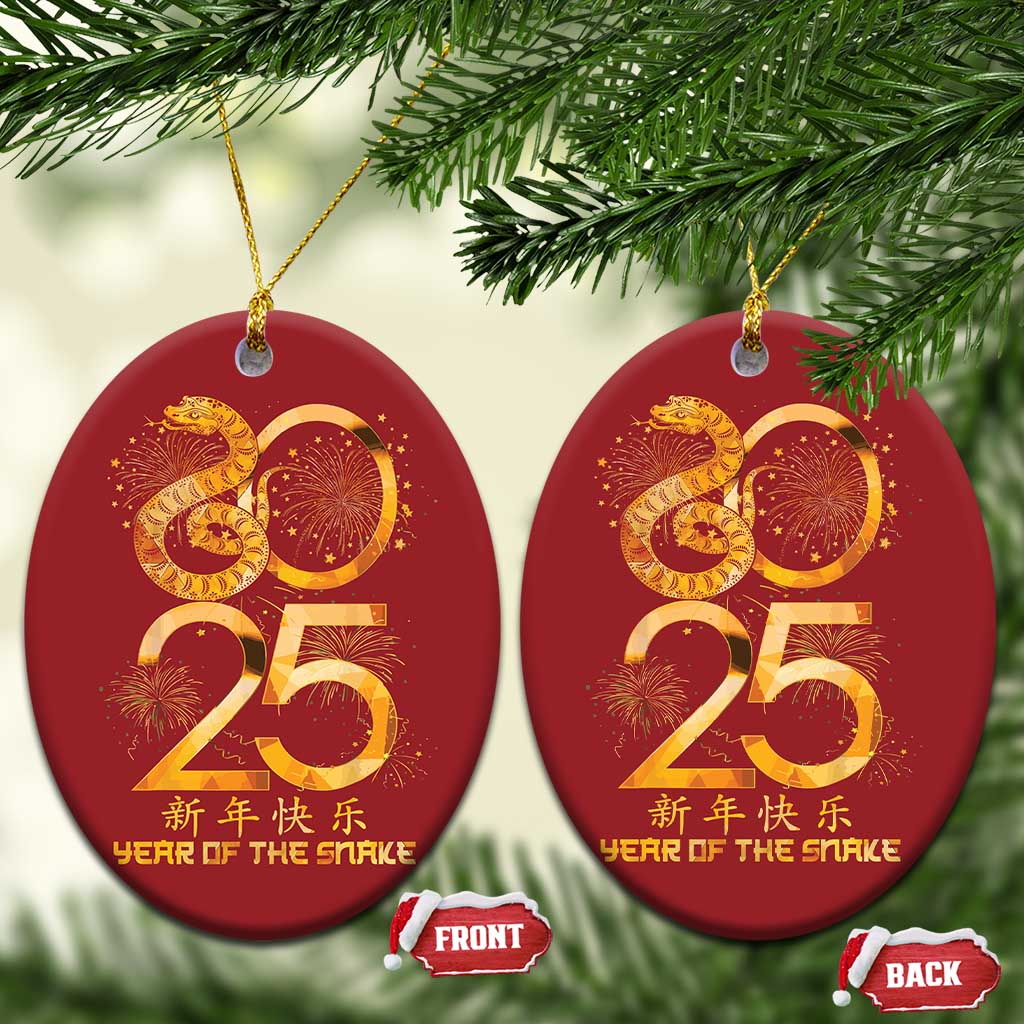 Lunar New Year 2025 Christmas Ornament Chinese Year Of The Snake Red Decor for Luck TS10