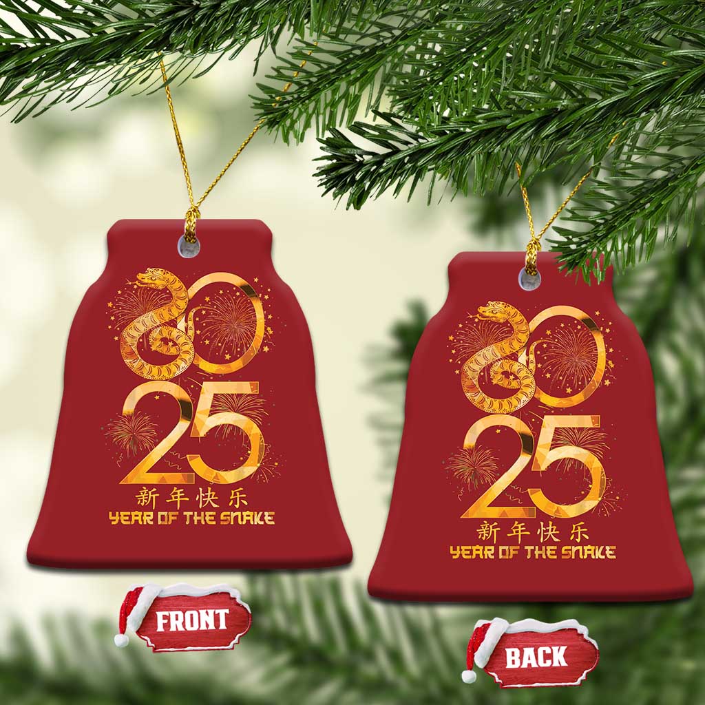 Lunar New Year 2025 Christmas Ornament Chinese Year Of The Snake Red Decor for Luck TS10