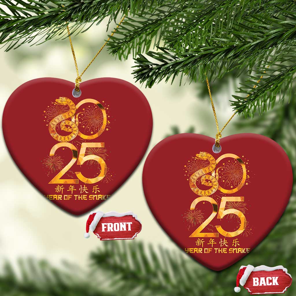 Lunar New Year 2025 Christmas Ornament Chinese Year Of The Snake Red Decor for Luck TS10