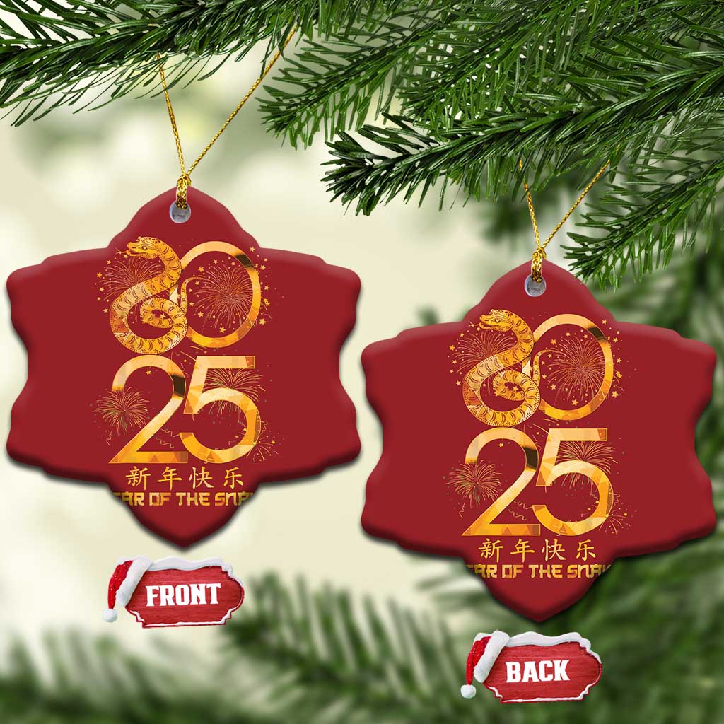 Lunar New Year 2025 Christmas Ornament Chinese Year Of The Snake Red Decor for Luck TS10