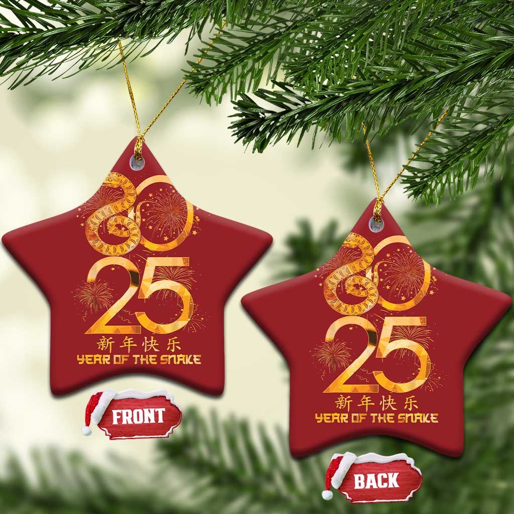 Lunar New Year 2025 Christmas Ornament Chinese Year Of The Snake Red Decor for Luck TS10