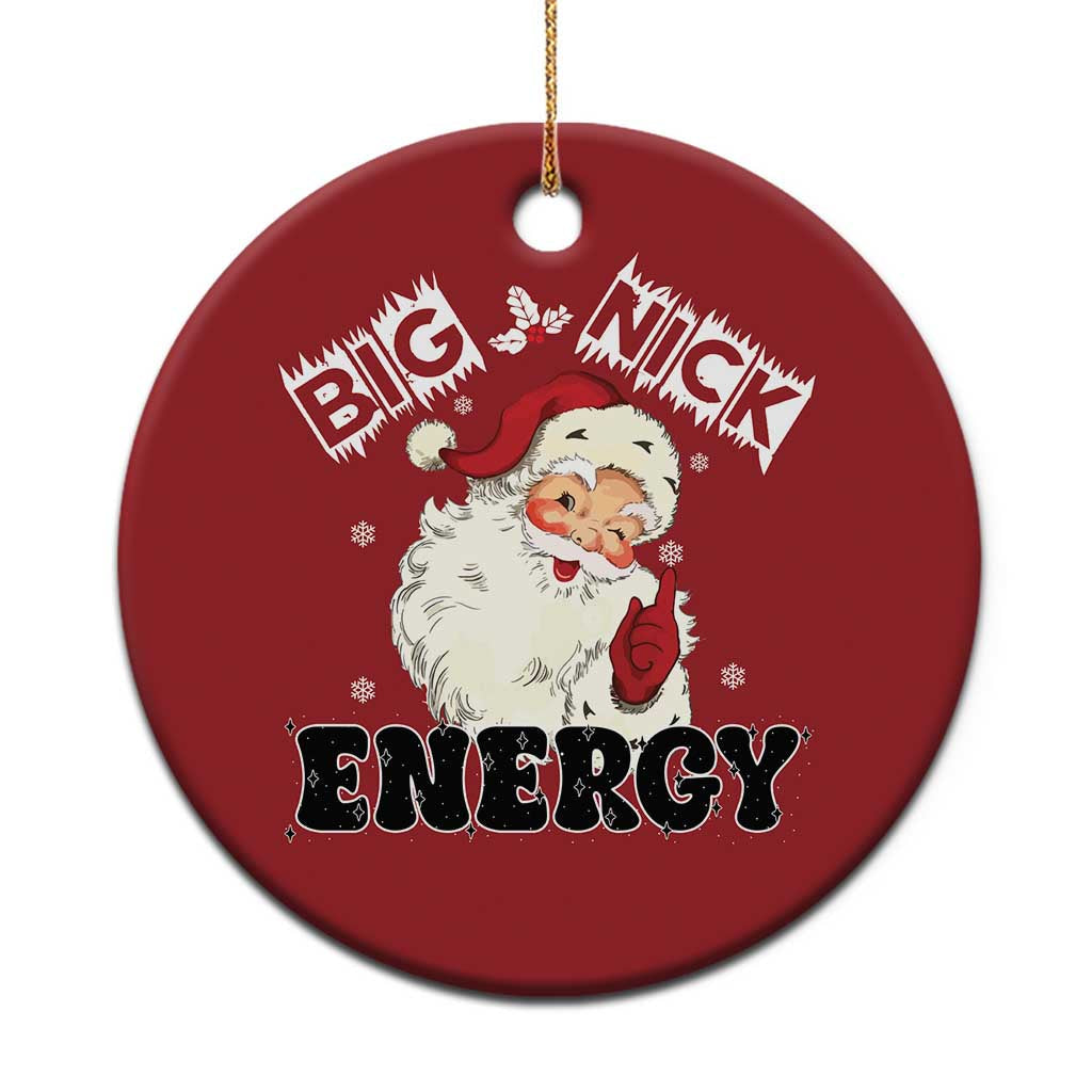 Santa Christmas Ornament Big Nick Energy Vintage Holiday TS10