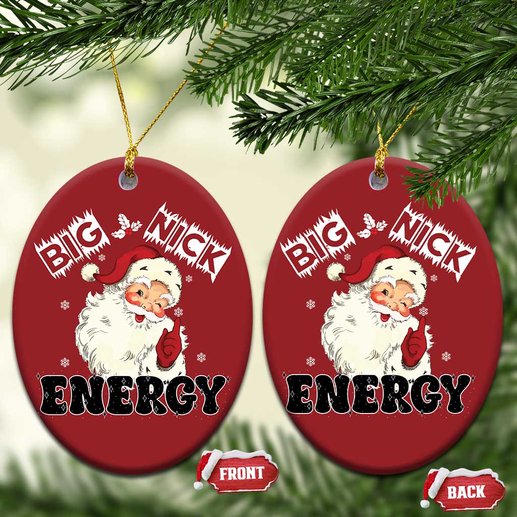 Santa Christmas Ornament Big Nick Energy Vintage Holiday TS10