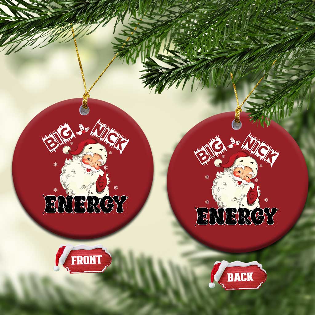 Santa Christmas Ornament Big Nick Energy Vintage Holiday TS10