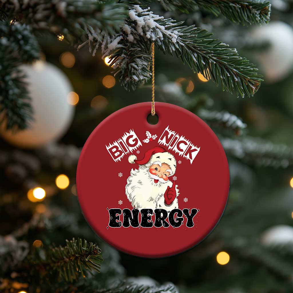 Santa Christmas Ornament Big Nick Energy Vintage Holiday TS10