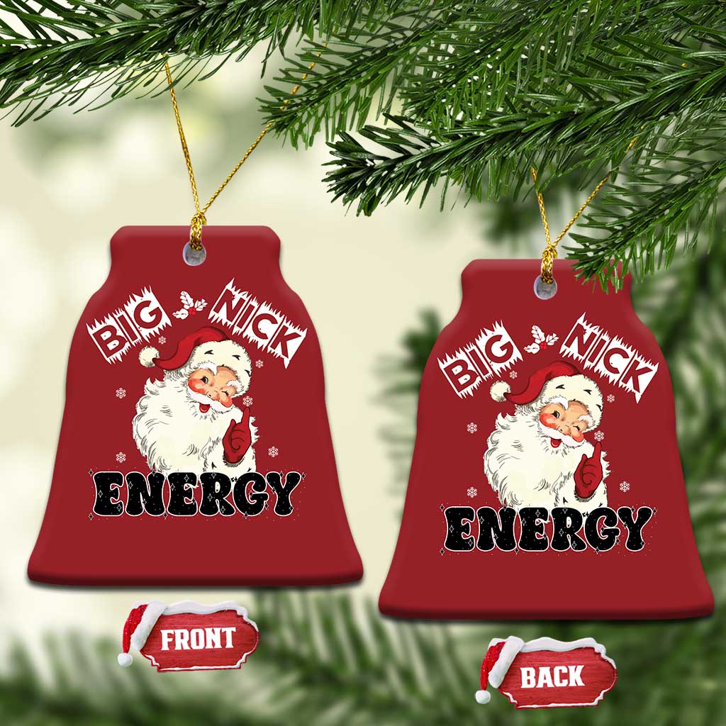 Santa Christmas Ornament Big Nick Energy Vintage Holiday TS10