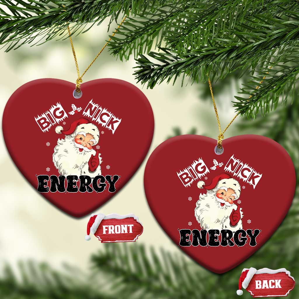 Santa Christmas Ornament Big Nick Energy Vintage Holiday TS10