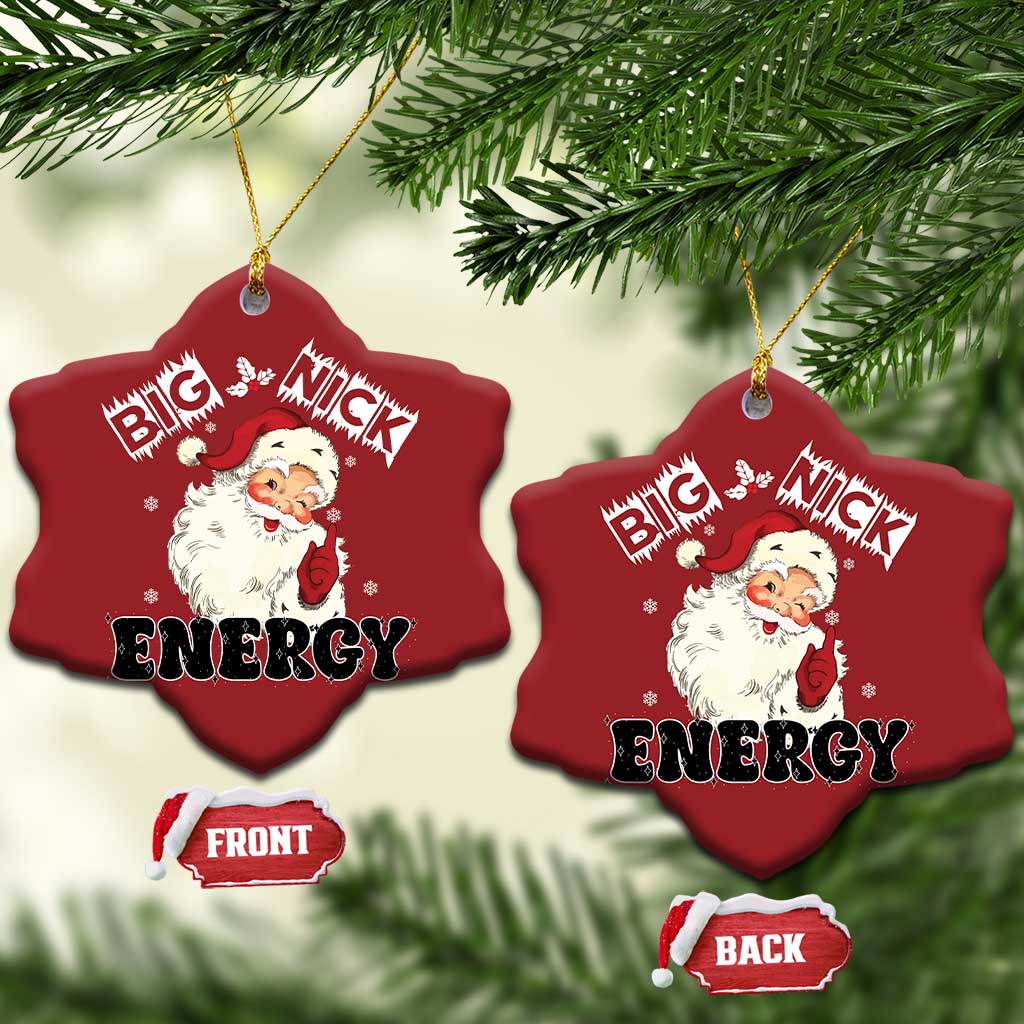 Santa Christmas Ornament Big Nick Energy Vintage Holiday TS10