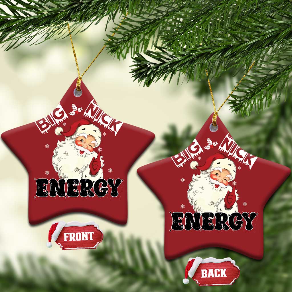 Santa Christmas Ornament Big Nick Energy Vintage Holiday TS10