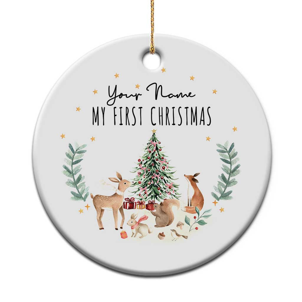 Personalized Baby First Christmas Ornament 2024 Custom Baby Name Holiday Keepsake TS10