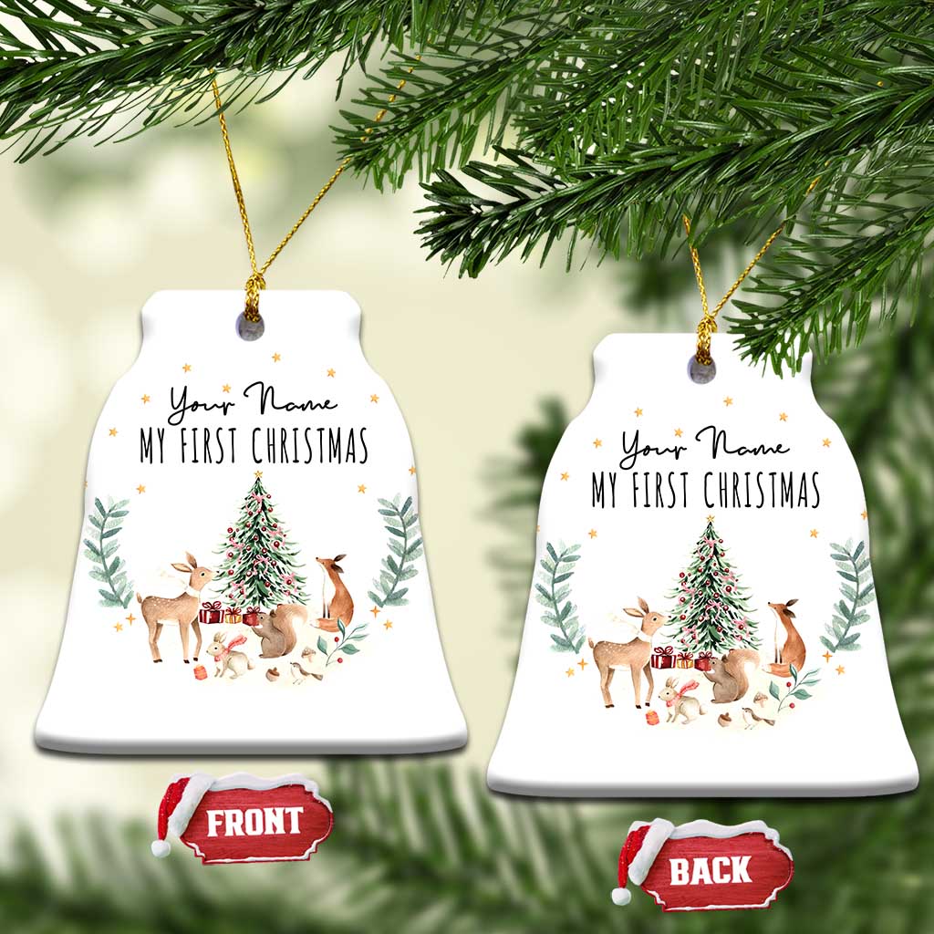 Personalized Baby First Christmas Ornament 2024 Custom Baby Name Holiday Keepsake TS10