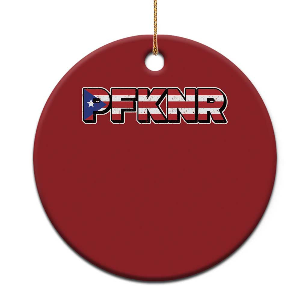 PFKNR Christmas Ornament Vintage Boricua Puerto Rican Flag TS10
