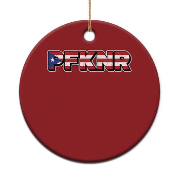 PFKNR Christmas Ornament Vintage Boricua Puerto Rican Flag TS10
