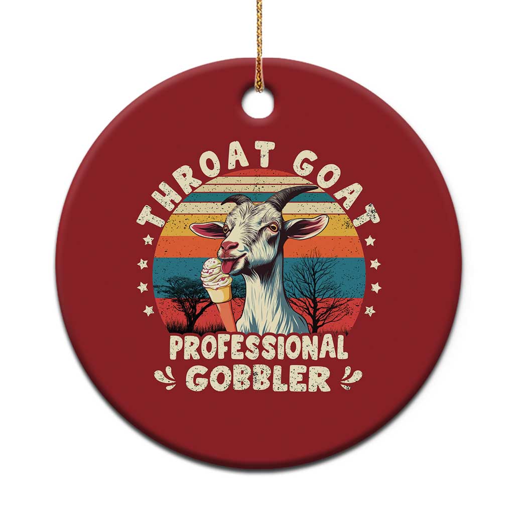 Throat Goat Christmas Ornament Funny Dirty Humor Embarrassment Vintage TS10