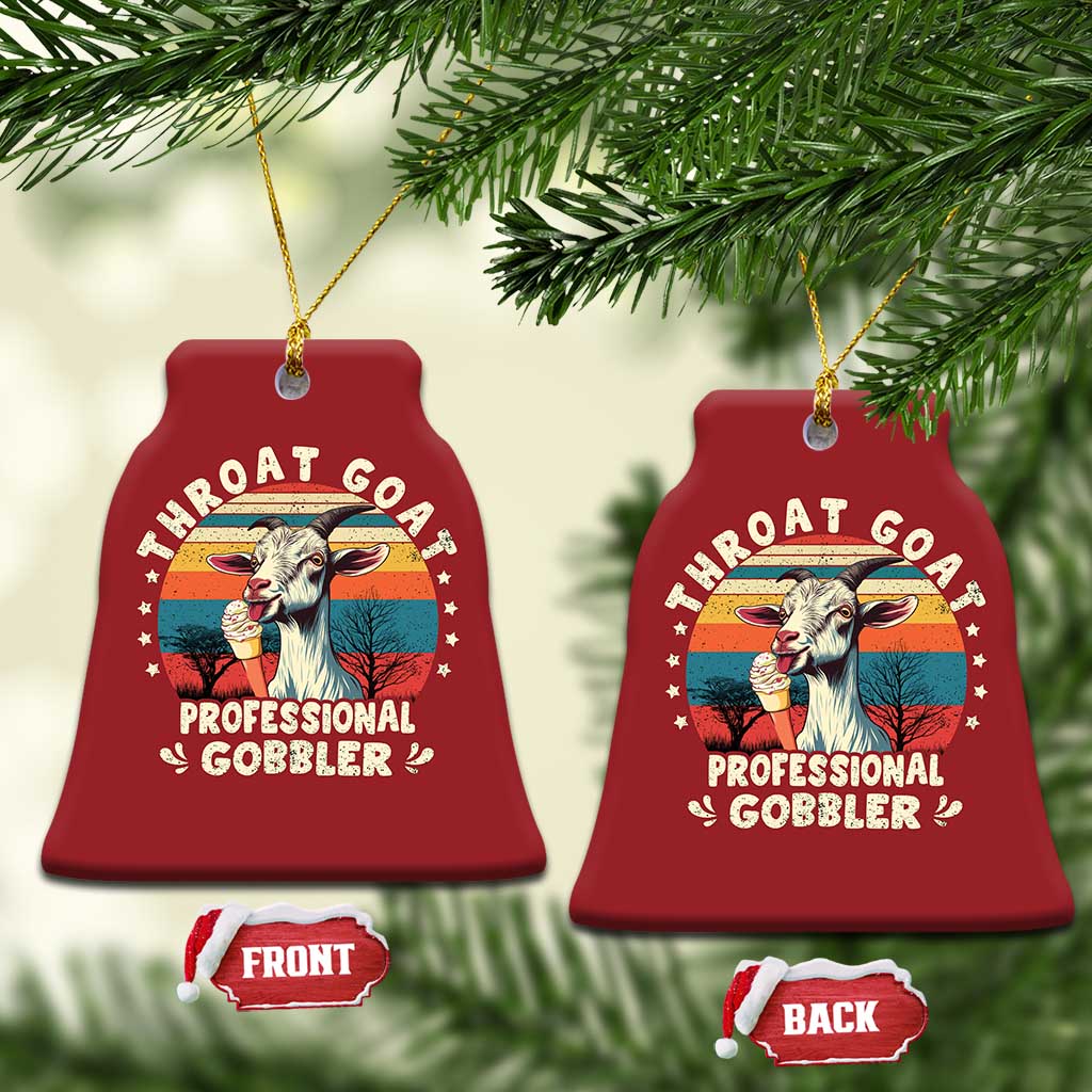 Throat Goat Christmas Ornament Funny Dirty Humor Embarrassment Vintage TS10