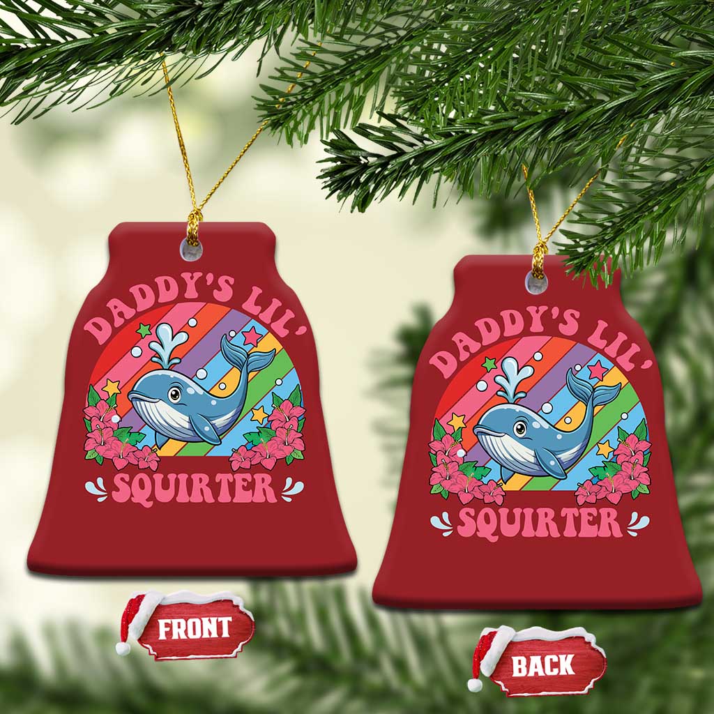 Funny Daddy's Lil Squirter Inappropriate Embarrassing Christmas Ornament TS10