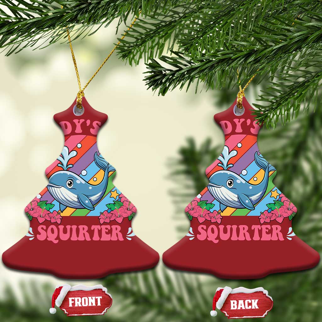 Funny Daddy's Lil Squirter Inappropriate Embarrassing Christmas Ornament TS10