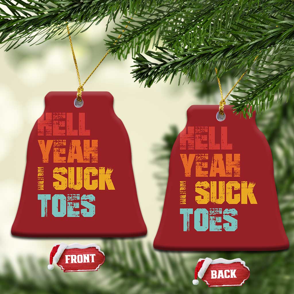 Funny Inappropriate Embarrassing Christmas Ornament Funny Foot Fetish Sucking Toes Cringe Offensive Humor TS10
